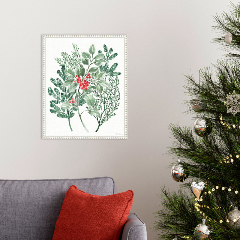 «Classic Christmas IV» par Beth Grove, reproduction d'art sur toile encadrée, H 20 po x l 16 po
