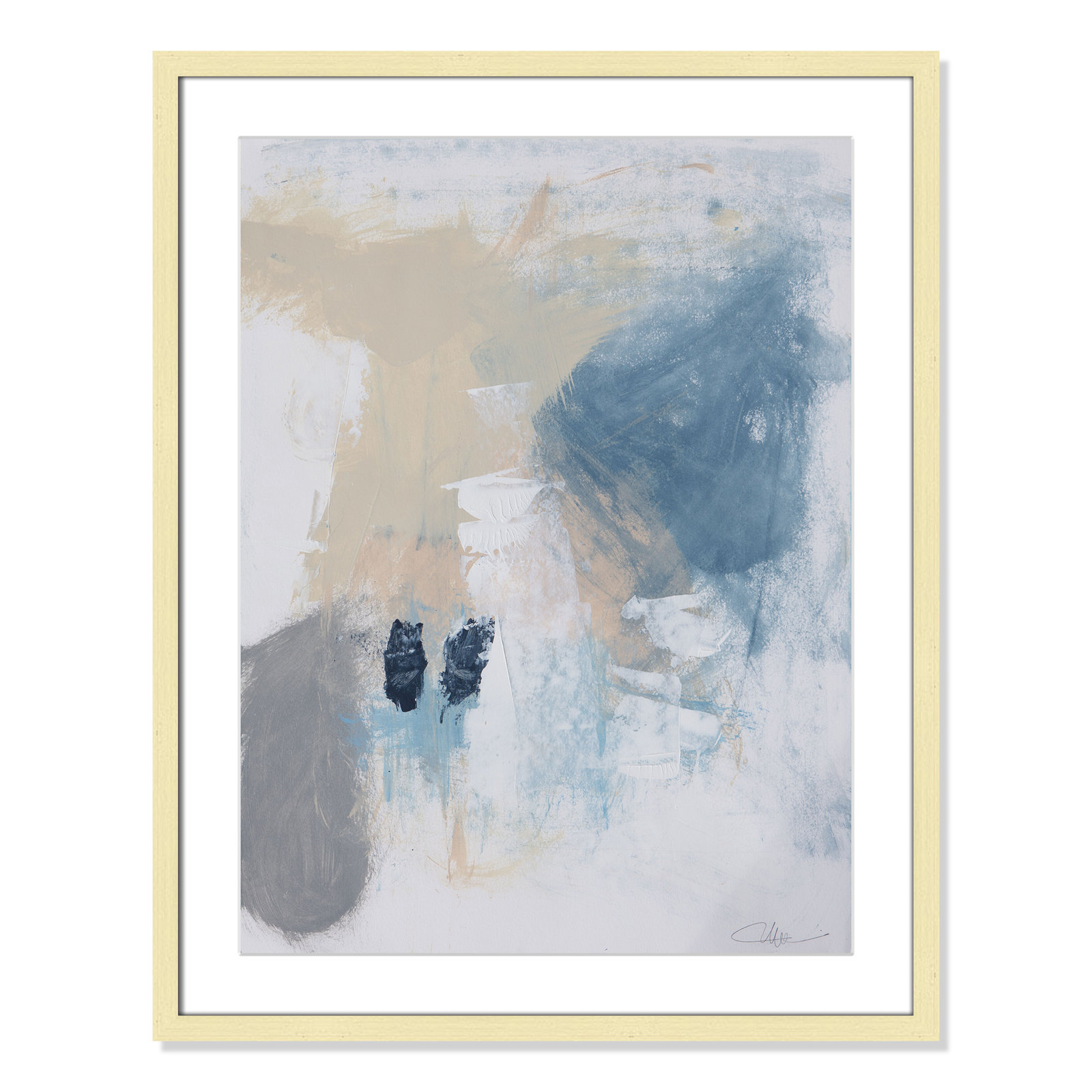 Coastal Carnival Collection "Coastal Carnival II" Print, Gold Single Picture Framed Paper, White, 29.5" H x 23.5" W x 1.25" D