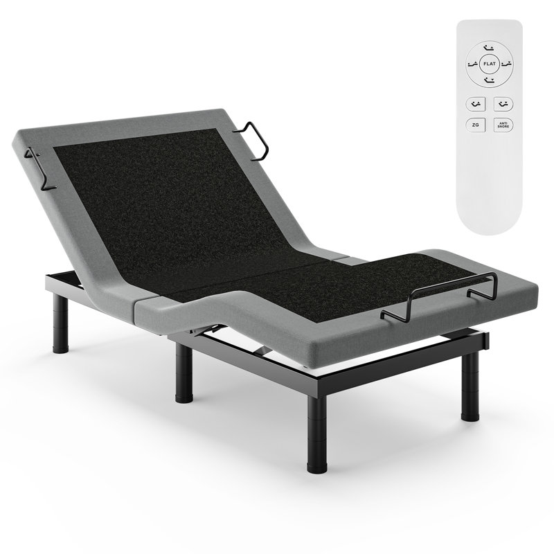 Adjustable Bed Frame with Wireless Remote, Zero Gravity & Anti-snore, Twin XL