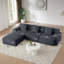 Canapé modulaire 4 pièces sans assemblage avec coussins amovibles en velours côtelé Living Room-2087103994