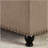 Large Square Storage Ottoman With Wooden Legs, Upholstered Button Tufted Coffee Table For Living Space-1893343968