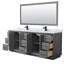 Ensemble de meuble-lavabo double 84 po avec miroir Stara-79721455-79721454
