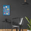 «Retro Ornaments I Blue» par Courtney Prahl, art mural en verre acrylique-1099171368