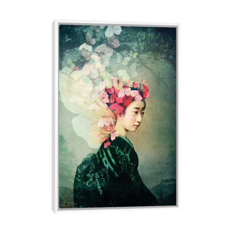 Portrait 12 par Catrin Welz-Stein - impression d'art graphique, Pas de tapis, H 40 po x l 26 po x P 1,5 po