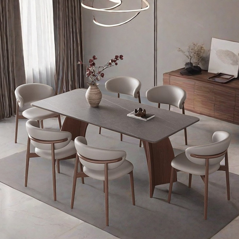 Ensemble de table de salle à manger de style français, H 29,53 po x L 78,74 po x l 39,37 po