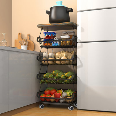 Armana 37.2'' H Utility Cart with Wheels