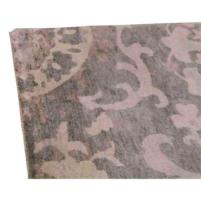 Hand Knotted Wool Area Rug in Grey
