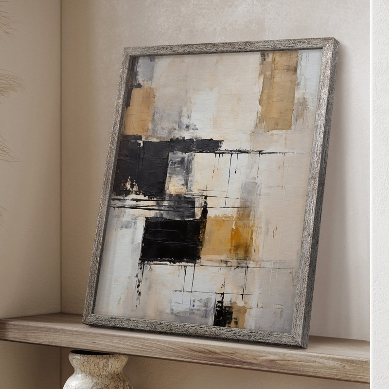 Reproduction encadrée ABSTRACT Series CECXCII - bois massif, H 30 po x l 24 po