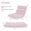 Chaise de plancher pliante avec dossier-1380415299