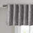 Faux Silk Embroidered Window Valance Grey 50x18"-961343734