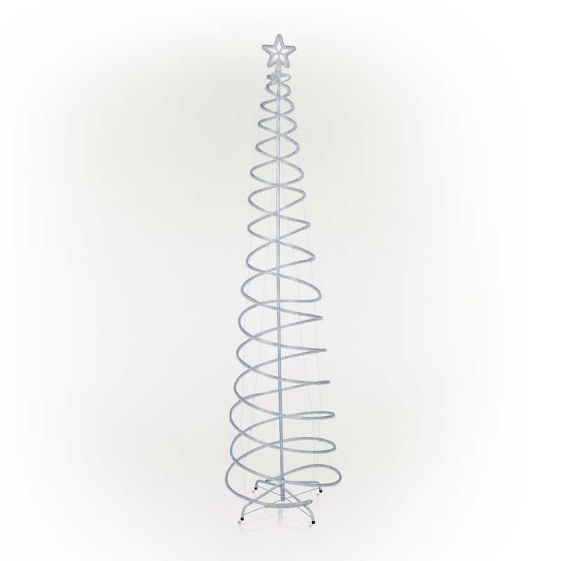 Arbre de Noël en spirale illuminé, H 90 po x l 23 po x P 23 po