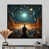 Black Floater Framed Canvas selected
