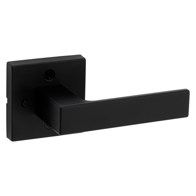 Singapore Square Bed/Bath Lever with Microban, Matte Black