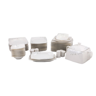 61 Piece Dinnerware Set, Service for 12