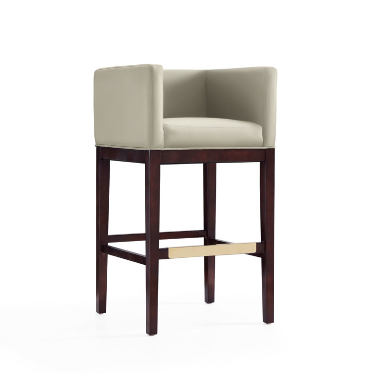 Beeley Upholstered Counter Stool with Solid Wood Frame
