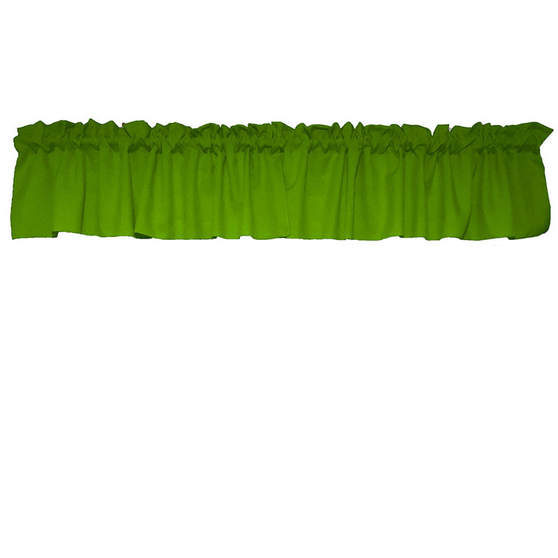 Cantonnière sur mesure l 58 po Pastorella, Vert lime, L 58 po x L 24 po