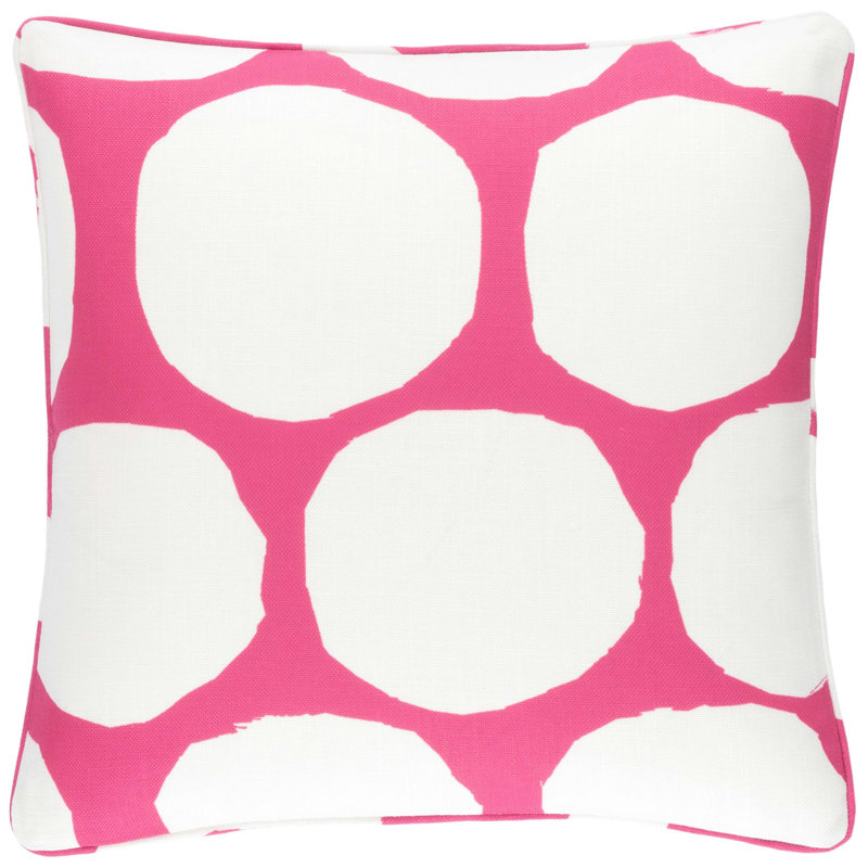 Housse de coussin décoratif intérieur / extérieur On The Spot Cobalt, Rose foncé