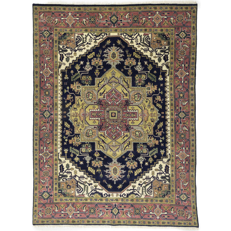 Tapis oriental Heriz Serapi fait à la main 9 x 12 pi