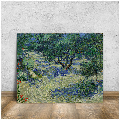 Olive Orchard by Vincent Van Gogh Framed  The World Classic Art Reproductions,Wall Art for Home Decor