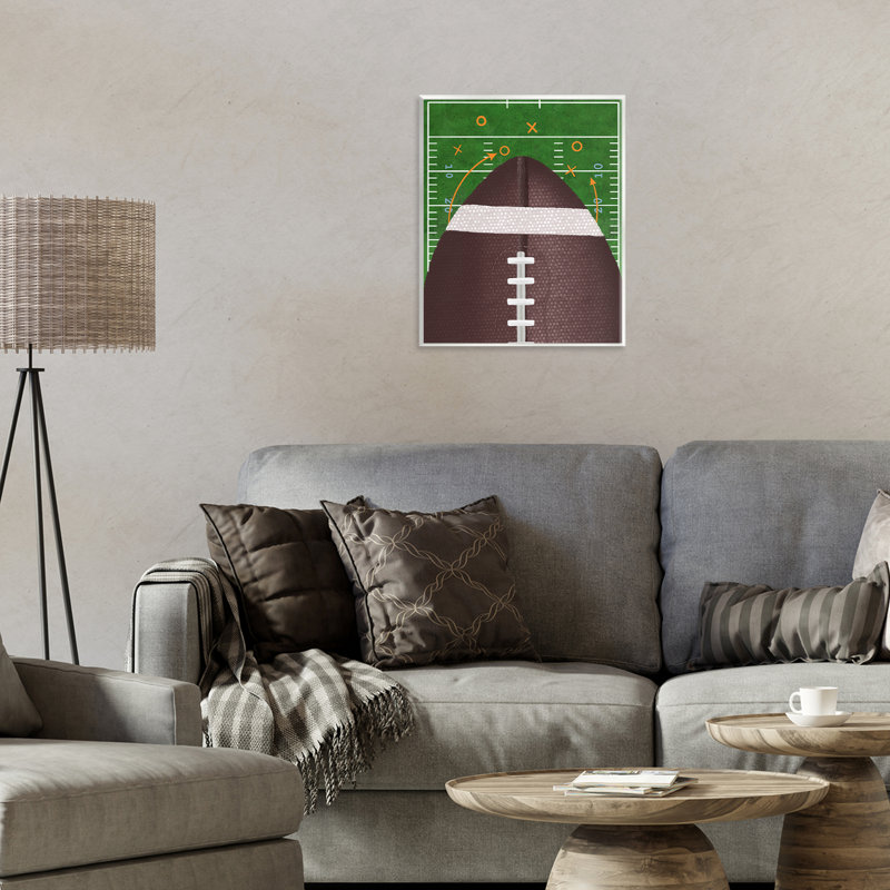 Plaque murale Football Field Tactics, design par Jennifer Stith