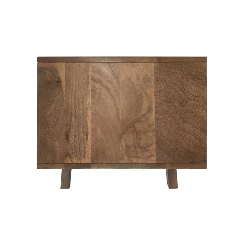 Crowell Unfinished TV Stand for TVs up to 70", Walnut