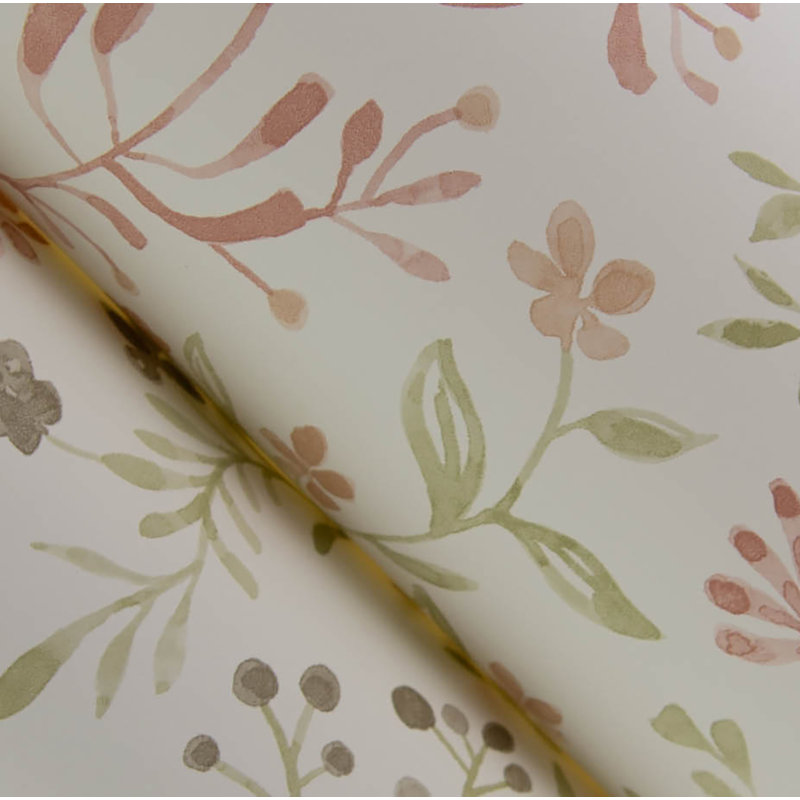 Sirène pré-roulée double rouleau floral, Rose