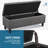 Riella Polyester Upholstered Storage Bench-1563742802