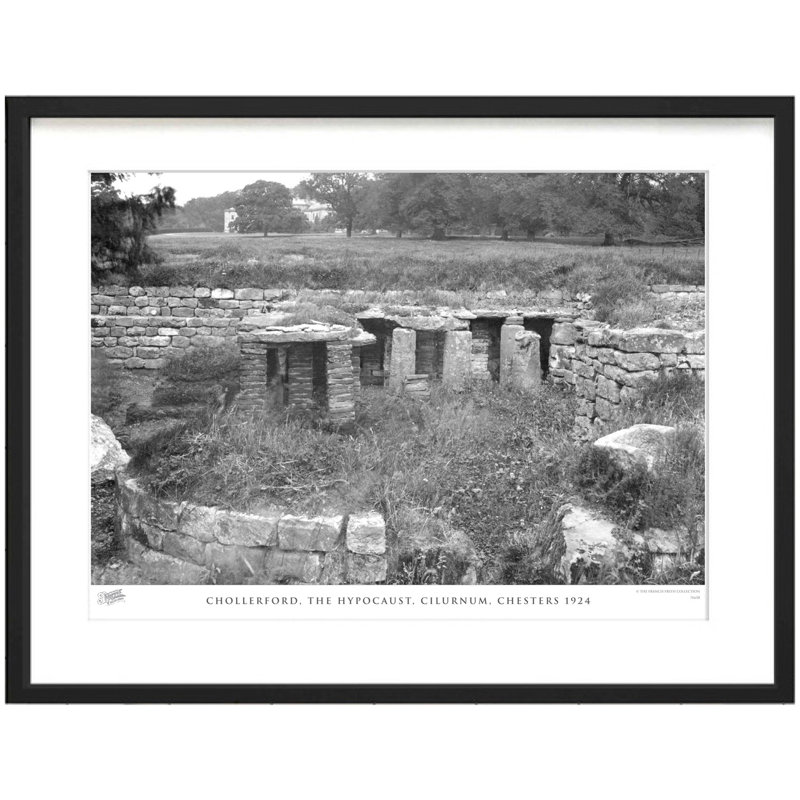 Chollerford, The Hypocaust, Cilurnum, Chesters 1924 - Single Picture Frame Print, 28cm H x 36cm W x 2.3cm D