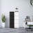 4 Drawer Vertical File Cabinet For Office/Home, Steel Construction, Corrosion Resistance, Full Extension, Tilt, Black Modern Unit Metal With Lock Extension Drawers, Tilt Design, Black, Style