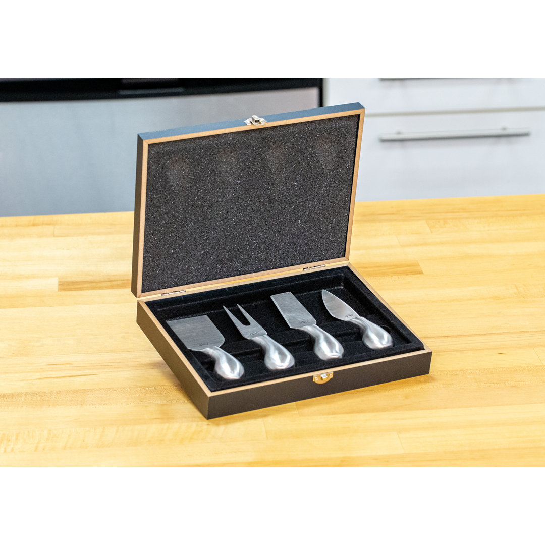4 Piece Stainless Steel Cheese Serving Set Frieling