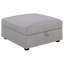 Repose-pieds avec rangement Austin Gray Square