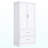 Tall Bathroom Storage Cabinet, Cabinet With Two Doors And Drawers, Adjustable Shelf, MDF Board, White-142612621
