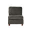 Canapé modulaire gris en chenille 8 pièces - Design moderne pour un espace de style élégant avec coin de coin 4X, fauteuil sans accoudoirs 3X, 1X