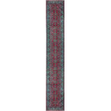 Wool Oriental Area Rug in Red/Light Green
