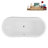 59" Streamline Clawfoot Tub,Tray,Drain, Clawfeet-101628975-102220275