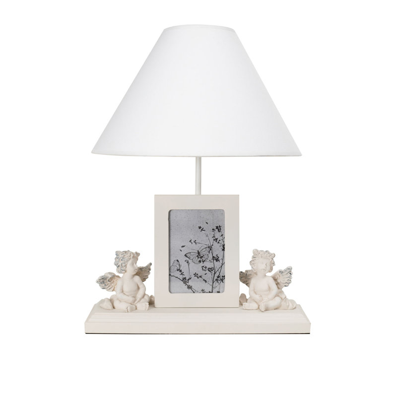 Lampe de table blanche 16,5 po