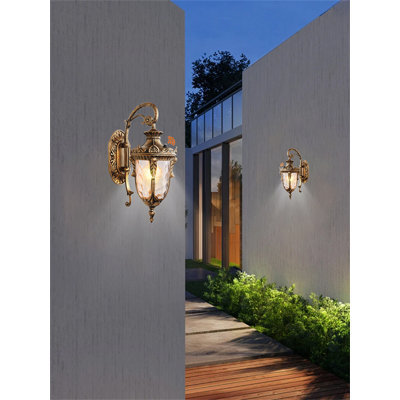 Dusk To Dawn Outdoor Lights, Waterproof Porch Wall Lanterns, 2-Pack
