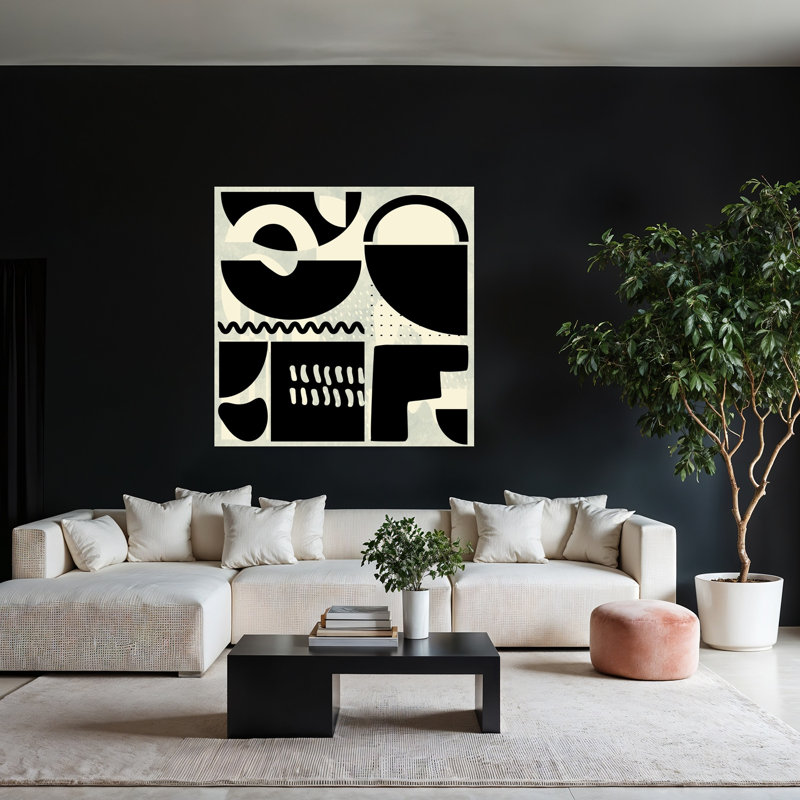 Art contemporain, art contemporain abstrait, H 48 po x l 48 po