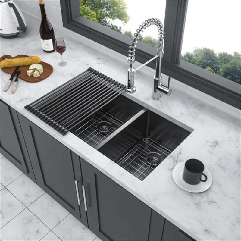 33'' L Double Bowl Stainless Steel Kitchen Sink