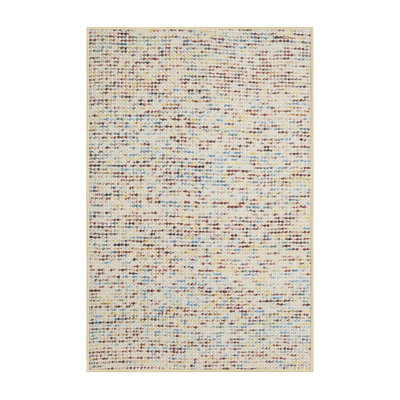 Tapis de zone gris/beige contemporaine