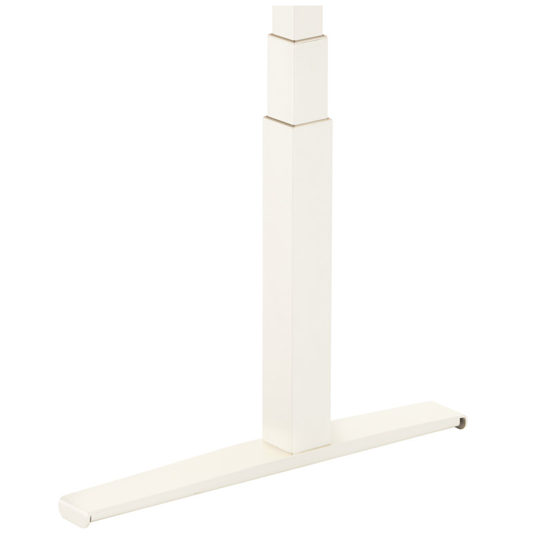 Adjustable Standing Desk, Matte Black/Crystal White