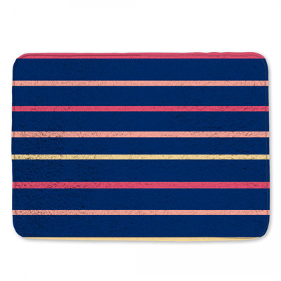 Tapis de bain à rayures horizontales