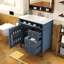 Meuble-lavabo de 30 po avec lavabo supérieur, meuble-lavabo moderne avec 2 tiroirs et tiroir escamotable, meuble-lavabo simple-126271449