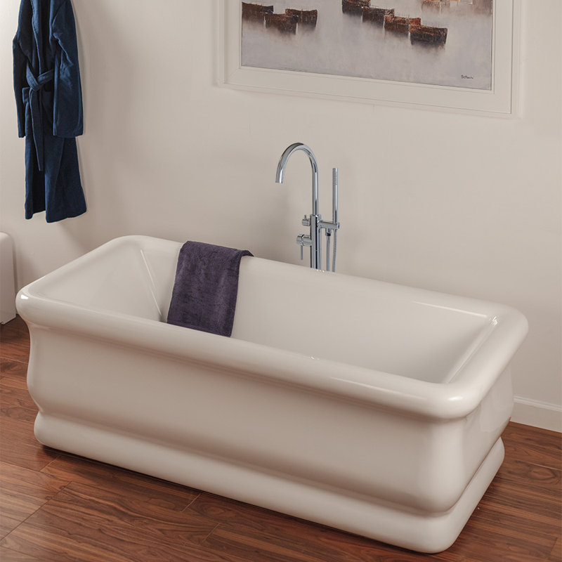 Lirico 70.68'' L Freestanding Soaking Bathtub