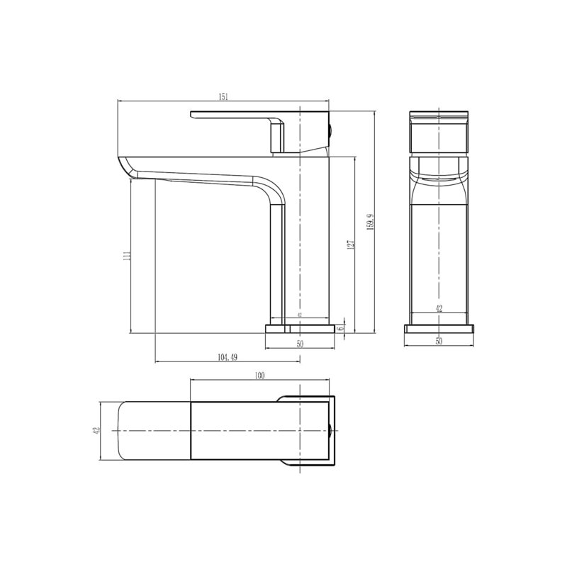 Bathroom Sink Hot And Cold Faucet With Sprung Waste,Single Lever,Gold, Polished Brass