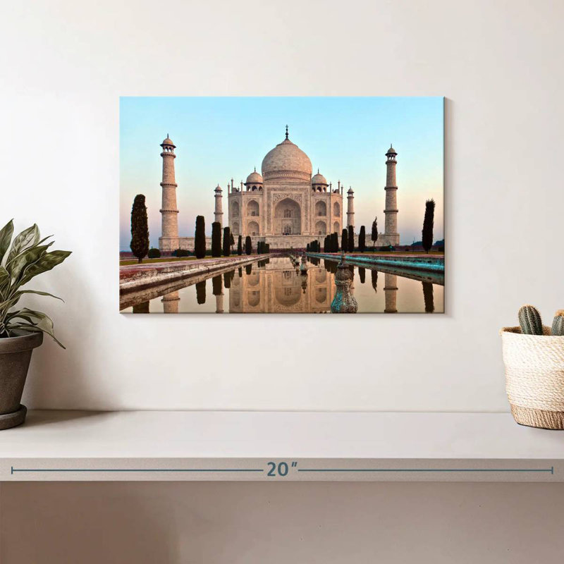 Ravi Taj Mahal au coucher du soleil, H 8 po x l 12 po
