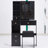 29.2" Small Size Left Drawer Desktop Vanity Table + Cushioned Stool, Extra Large Right Sliding Mirror, Multi Layer High Capacity Storage, Practical Fashionable Dresser, Suitable For Small Space-33527244