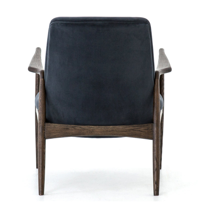 Fauteuil Batool, Velours performance moderne