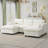 86.5'' Chenille Modular Sectional Sofa with Storage Pockets, 5 Seat U Shaped Couch Set with 2 Movable Ottoman-686487878