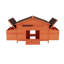Large Chicken Coop Outdoor Hen House Poultry Cage For Outdoor With 2 Sides Nesting Boxes,2 Free-Range Doors Leakproof Tray
